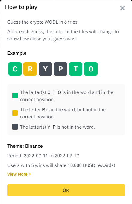 Jawaban Binance WODL