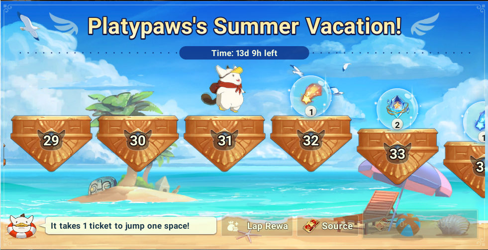 Platypaws's Summer Vacation Event