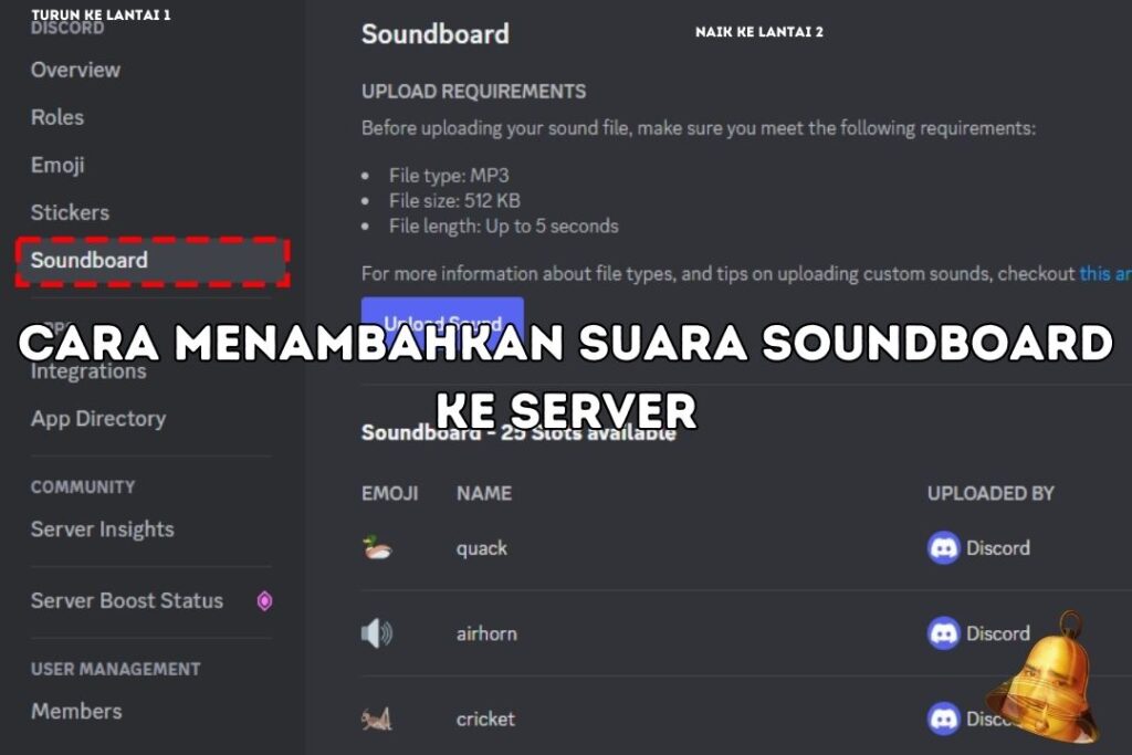 Cara menambahkan suara Soundboard ke Server