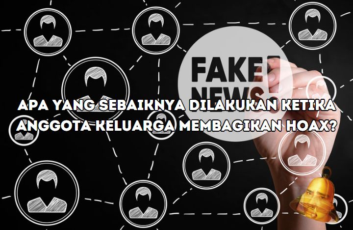 What should be done when family members share hoaxes
