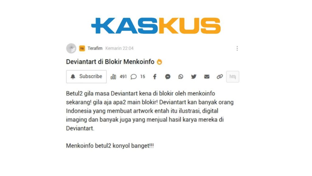 Deviantart Diblokir di Indonesia
