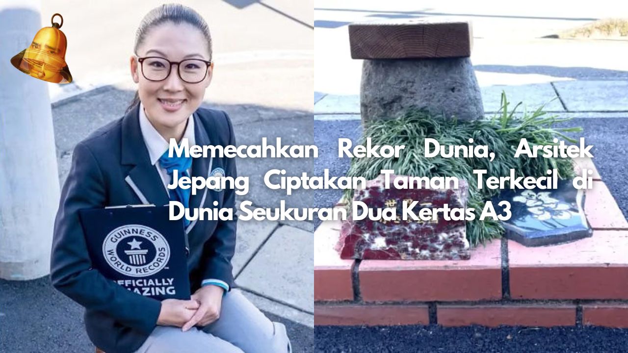 Memecahkan Rekor Dunia, Arsitek Jepang Ciptakan Taman Terkecil di Dunia Seukuran Dua Kertas A3