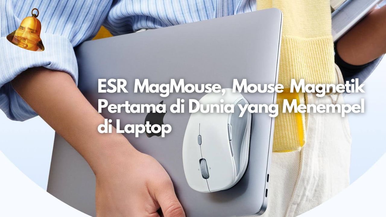 ESR MagMouse, Mouse Magnetik Pertama di Dunia yang Menempel di Laptop
